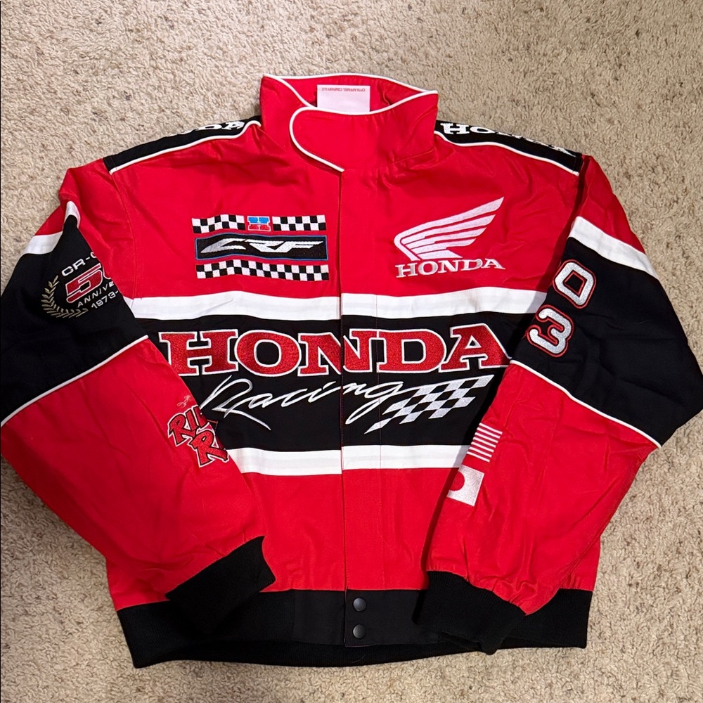 Honda Racing Red & Black Racing Jacket